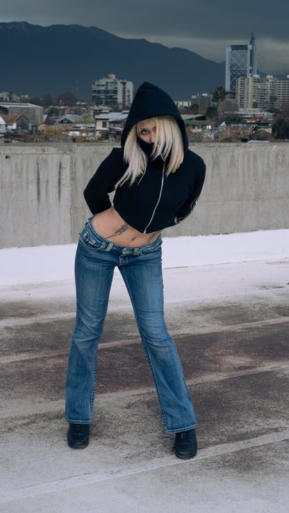 CROPPED BEEWAY BLACK