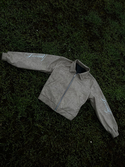 JACKET GAMUZA FIBRA (GRIS PIEDRA)