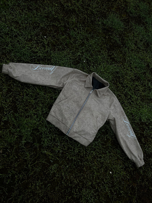 JACKET GAMUZA FIBRA (GRIS PIEDRA)