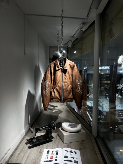 JACKET GAMUZA FIBRA ( CAFÉ ENVEJECIDO)