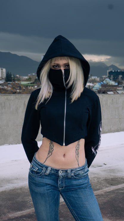 CROPPED BEEWAY BLACK