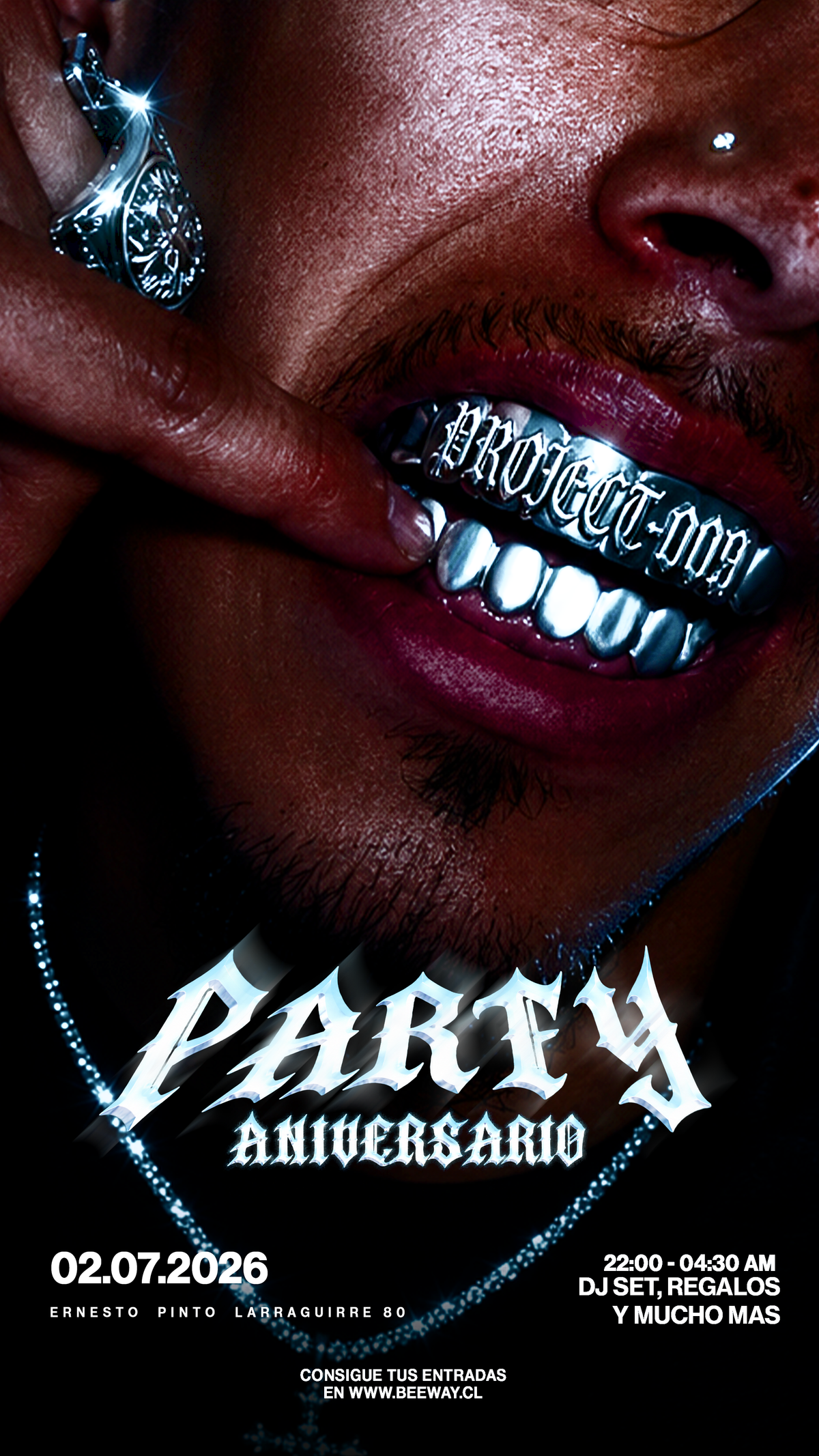 ENTRADA🎟️🎟️🎟️🎟️ (PARTY ANIVERSARIO PROJECT-009) STREETWEAR +18 - Preventa 1