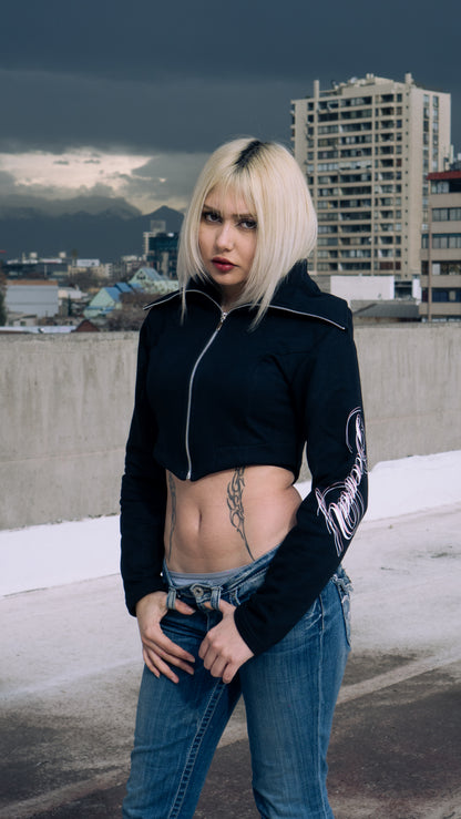 CROPPED BEEWAY BLACK