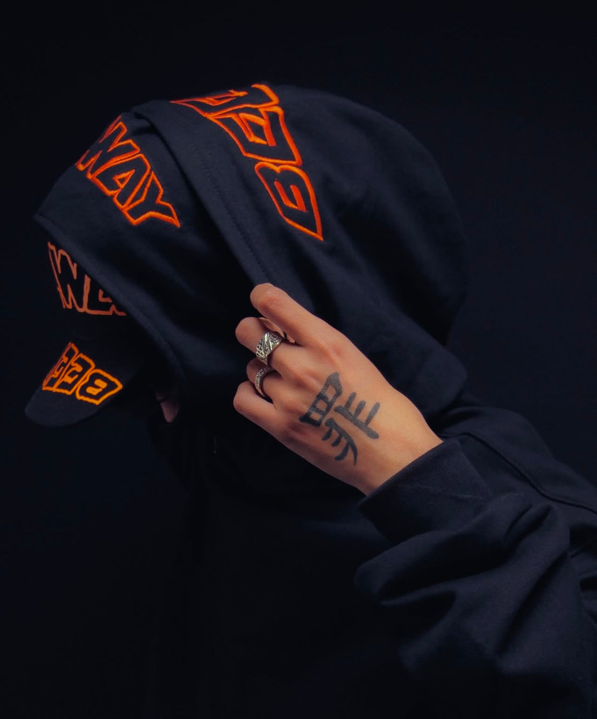 HOODIE DOUBLE CAP ACID (NEW) - S