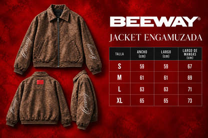 JACKET GAMUZA FIBRA ( CAFÉ ENVEJECIDO)